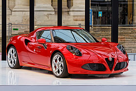Red Alfa Romeo 4C