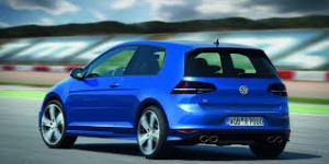 Blue VW Golf R