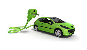 Picture of Green Electric Car